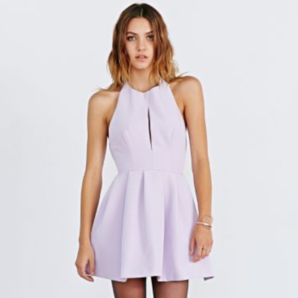 Keepsake the label keyhole backless mini dress